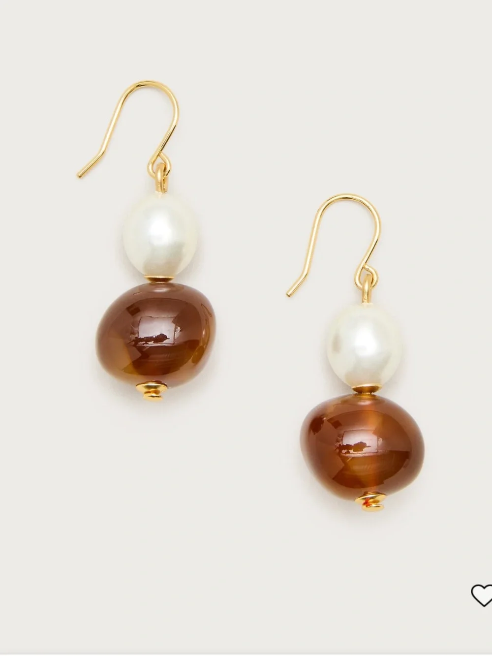 J.Crew Pearl and bead drop earrings